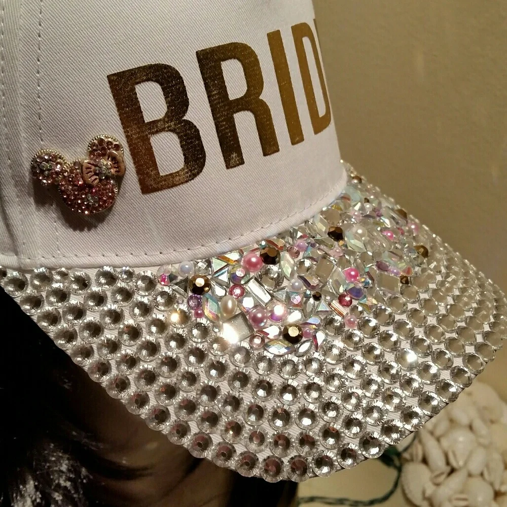 Bridal Bling Hats-Wedding Hats-Bachelorette Hats - Picture 5 of 8
